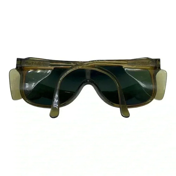 Willson vintage safety mirrored shield sunglasses retro shield wings 80s - Picture 2 of 5